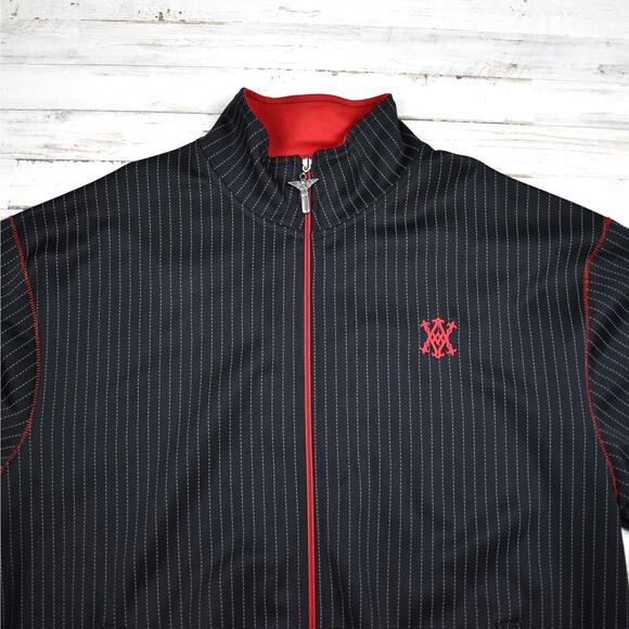 Avirex Black and Red Striped Track Jacket - Picture 2 of 10